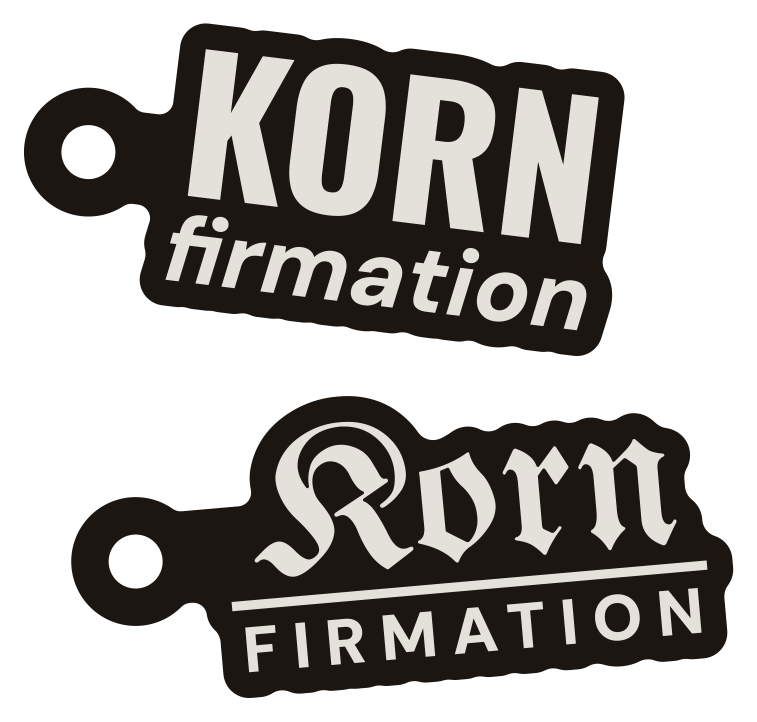 Kornfirmation-Anhänger in Silber, Grotesk und Fraktur
