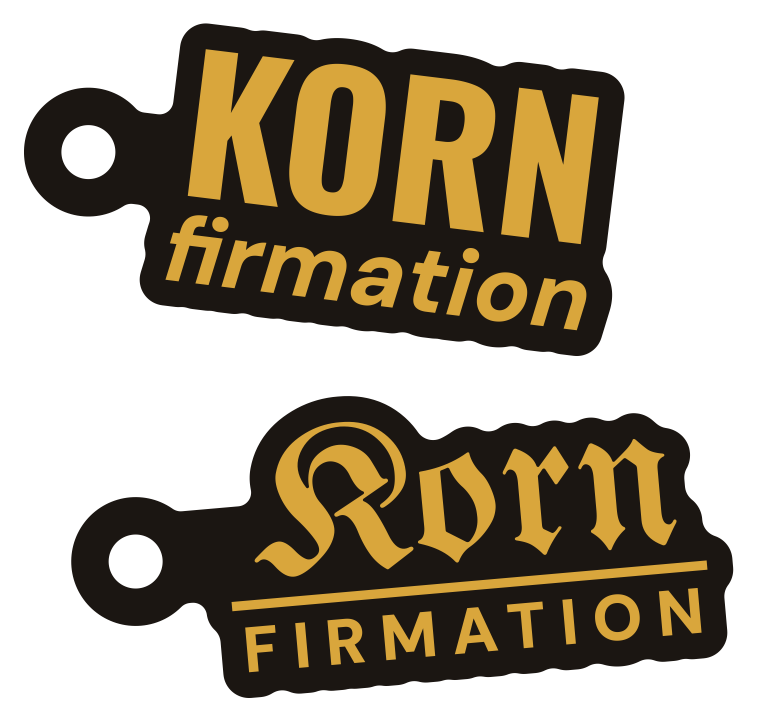 Kornfirmation-Anhänger in Gold, Grotesk und Fraktur