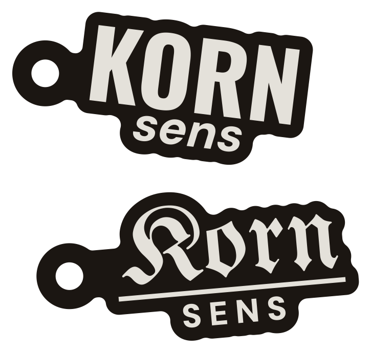 Kornsens-Anhänger in Silber, Grotesk und Fraktur