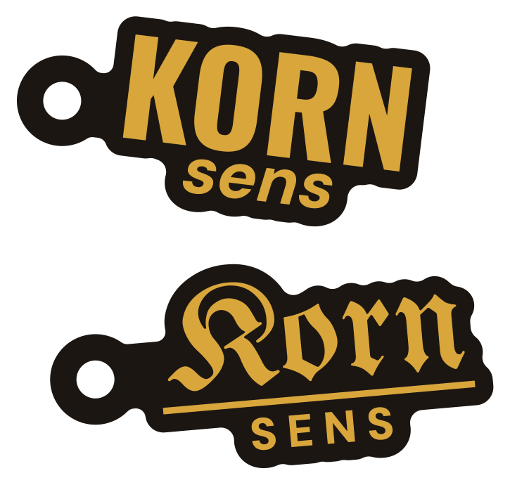 Kornsens-Anhänger in Gold, Grotesk und Fraktur
