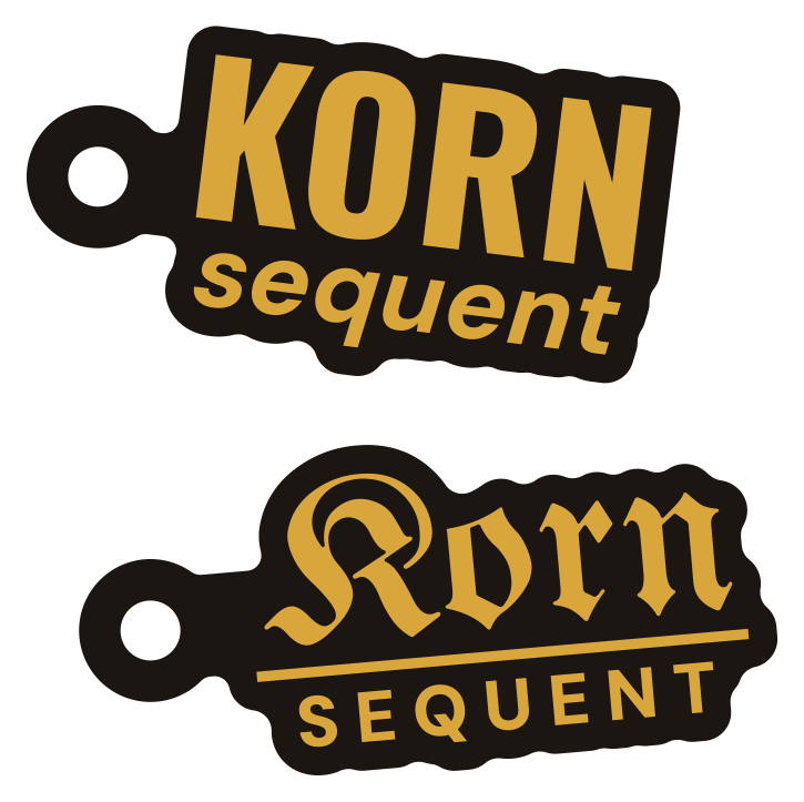 Kornsequent-Anhänger in Gold, Grotesk und Fraktur