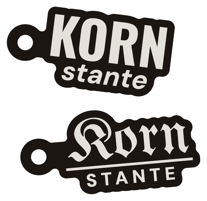 Kornstante-Anhänger in Silber, Grotesk und Fraktur