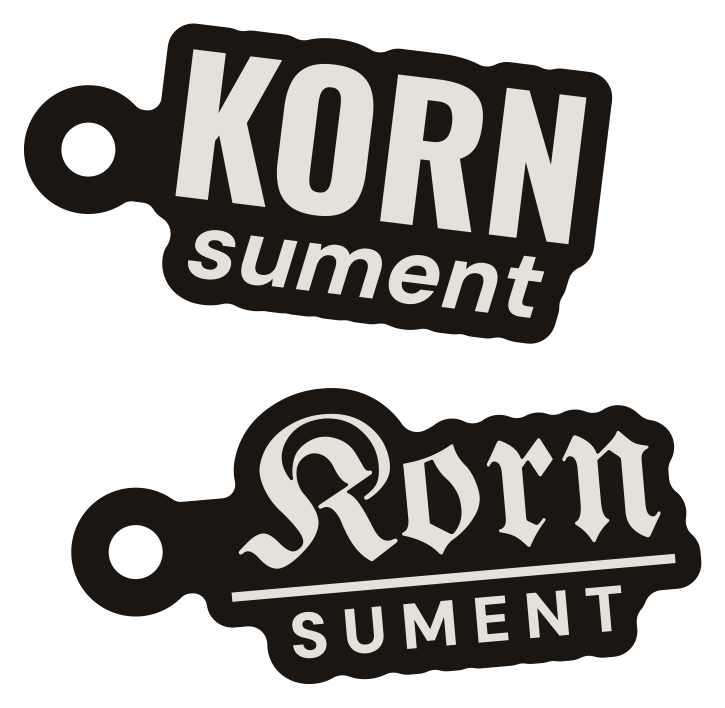 Kornsument-Anhänger in Silber, Grotesk und Fraktur